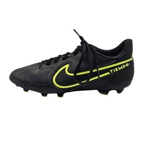 Nike Tiempo Soccer Cleats Shoes Youth Size 5.5Y Black Athletic Spikes DA1331-070